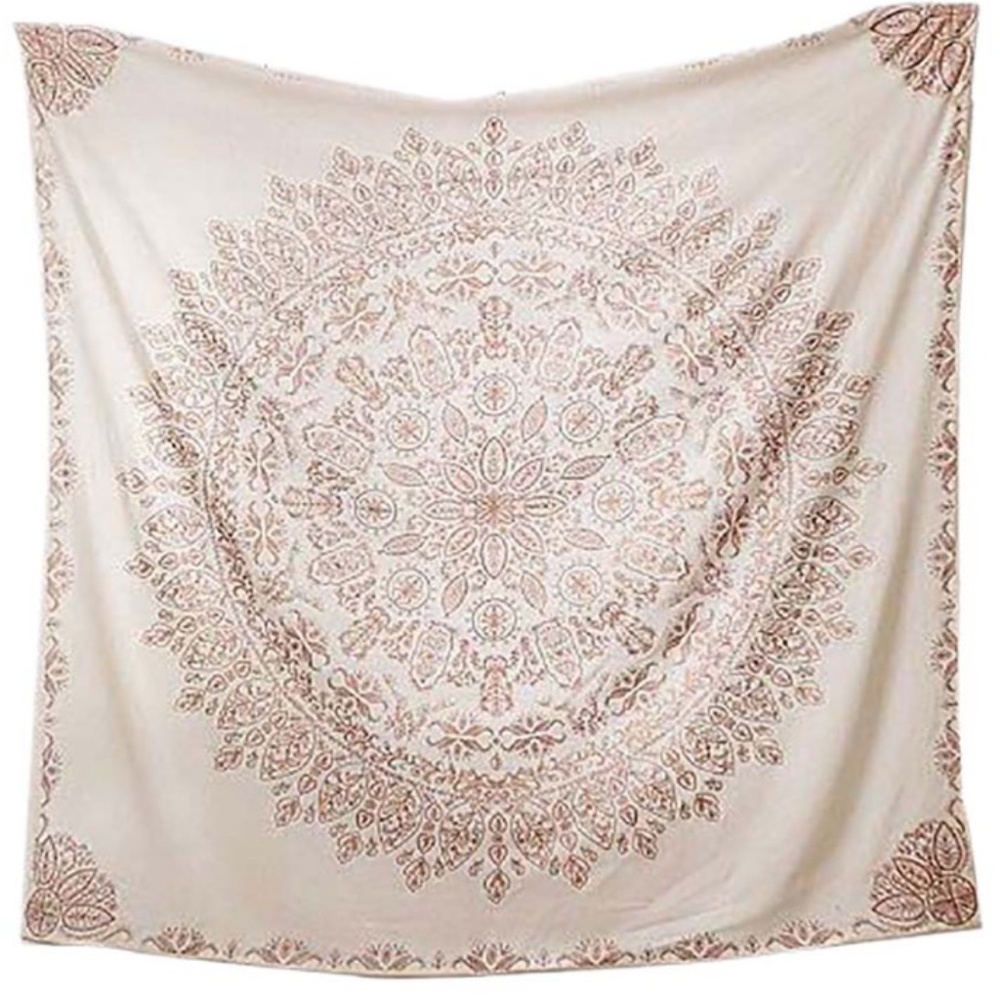 Mandala Healing Wall Art Tan & Maroon